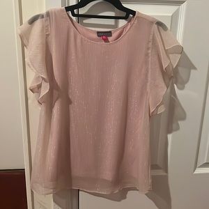 Vince Camuto Ruffled short sleeve Top